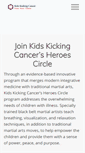 Mobile Screenshot of kidskickingcancer.org
