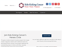 Tablet Screenshot of kidskickingcancer.org